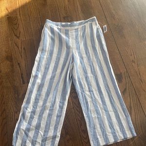 Cute stripe Linen Pants
